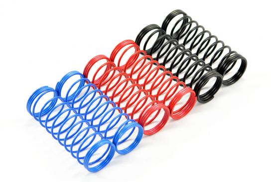 Fastrax 1:10 85mm Spring Set Soft/Blue - Med/Red - Hard/Black
