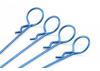 Fastrax Small Metallic Blue Long Body Pin