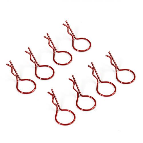 Fastrax Large Body Clips (8) - Metallic Red
