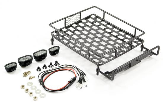 Fastrax Aluminium Luggage Rack W/LED Lamps L165mm X W112mm