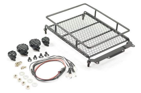 Fastrax Aluminium Luggage Rack W/LED Lamps L130mm X W110mm
