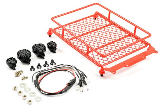 Fastrax Aluminium Luggage Rack W/LED Lamps L130mm X W110mm