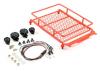 Fastrax Aluminium Luggage Rack W/LED Lamps L130mm X W110mm