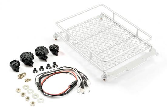 Fastrax Aluminium Luggage Rack W/LED Lamps L130mm X W110mm