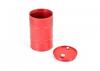 Fastrax Aluminium Anodised Oil Drum W/Removable Lid - Red