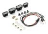 Fastrax Light Set W/LED - Lenses Wire Connector 4Pc - Rectangle