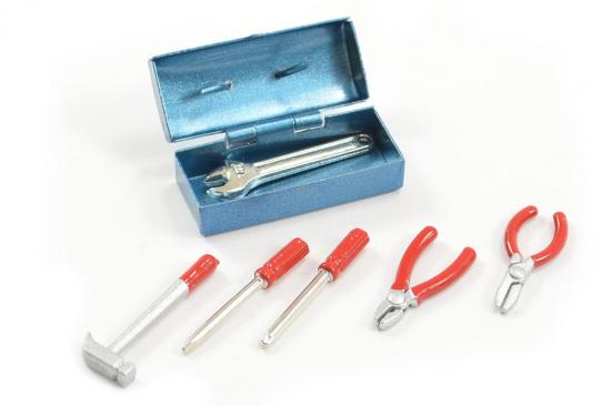 Fastrax Scale Painted Tool Box + 6 Tools