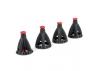 Fastrax Scale 6-Ton Alloy Adjustable Scale Height Jack Stand (4Pc) - Black