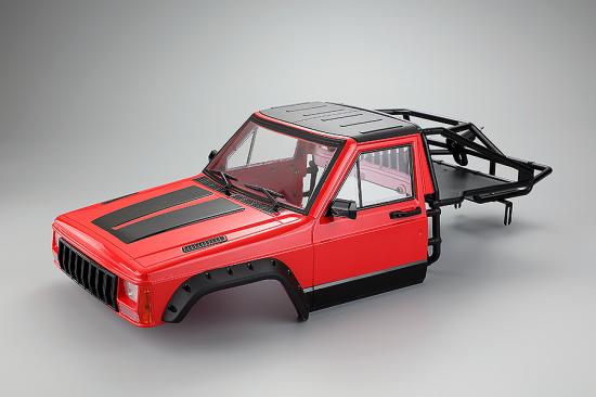Fastrax 1:10 Rockee Pick Up + Rear Cage Hard Body - 313-324mm WB - Red