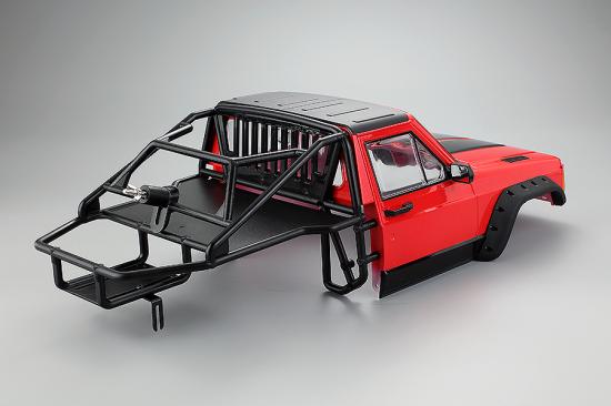 Fastrax 1:10 Rockee Pick Up + Rear Cage Hard Body - 313-324mm WB - Red