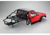 Fastrax 1:10 Rockee Pick Up + Rear Cage Hard Body - 313-324mm WB - Red