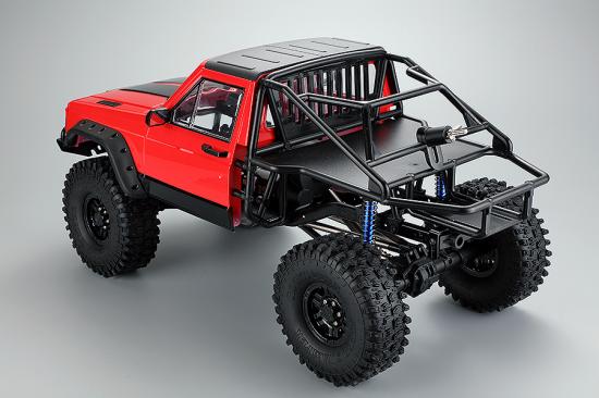 Fastrax 1:10 Rockee Pick Up + Rear Cage Hard Body - 313-324mm WB - Red
