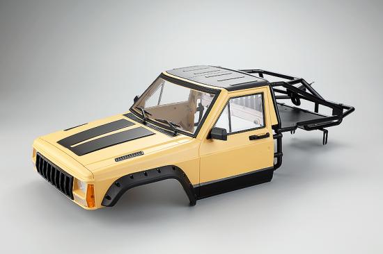 Fastrax 1:10 Rockee Pick Up + Rear Cage Hard Body - 313-324mm WB - Yellow