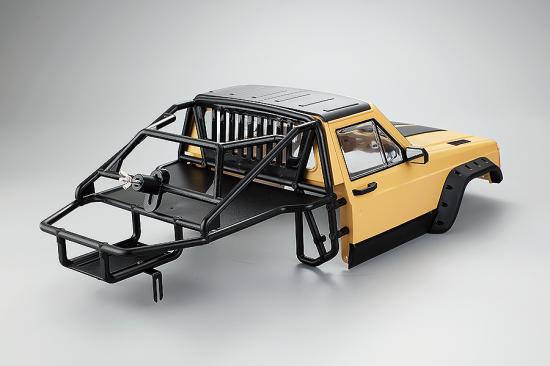 Fastrax 1:10 Rockee Pick Up + Rear Cage Hard Body - 313-324mm WB - Yellow