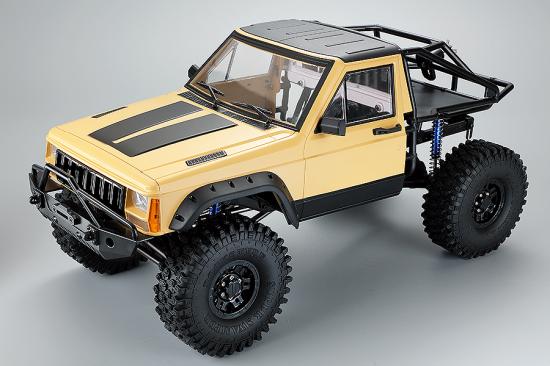 Fastrax 1:10 Rockee Pick Up + Rear Cage Hard Body - 313-324mm WB - Yellow