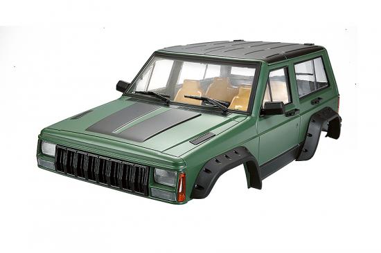 Fastrax 1:10 Rockee Fullcab + Interior Hard Scale Body - 313mm WB - Green