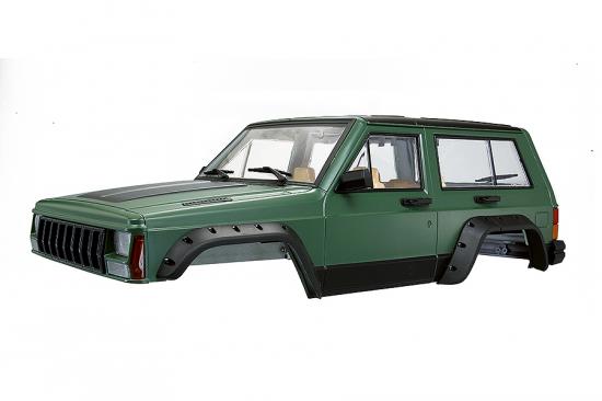 Fastrax 1:10 Rockee Fullcab + Interior Hard Scale Body - 313mm WB - Green