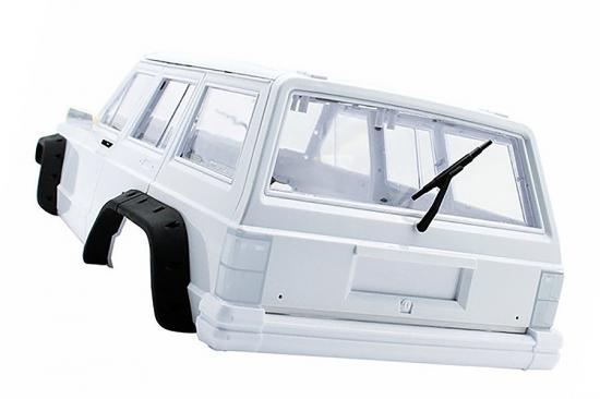 Fastrax 1:10 Rockee Fullcab + Interior Hard Scale Body - 313mm WB - White