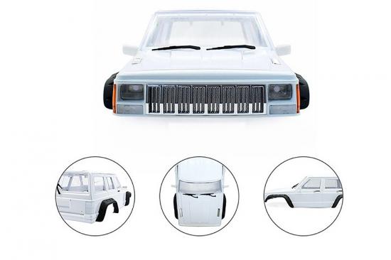 Fastrax 1:10 Rockee Fullcab + Interior Hard Scale Body - 313mm WB - White