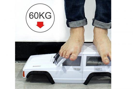 Fastrax 1:10 Rockee Fullcab + Interior Hard Scale Body - 313mm WB - White