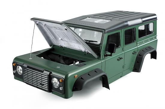 Fastrax 1:10 Ranger XL Land Rover Style Hard Body + Interior Set - 313mm WB - Green