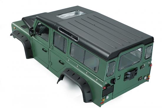 Fastrax 1:10 Ranger XL Land Rover Style Hard Body + Interior Set - 313mm WB - Green