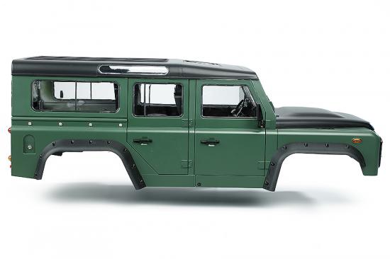 Fastrax 1:10 Ranger XL Land Rover Style Hard Body + Interior Set - 313mm WB - Green