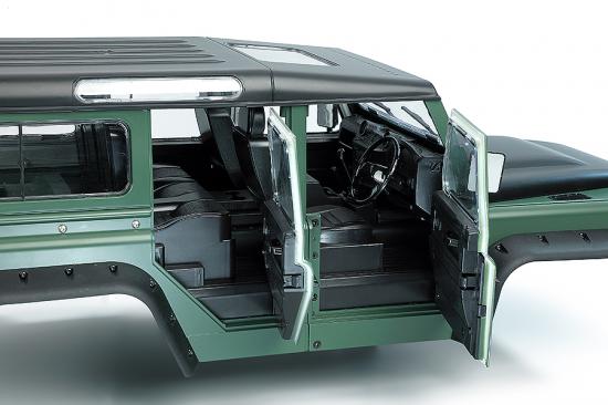 Fastrax 1:10 Ranger XL Land Rover Style Hard Body + Interior Set - 313mm WB - Green