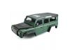 Fastrax 1:10 Ranger XL Land Rover Style Hard Body + Interior Set - 313mm WB - Green