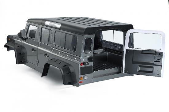 Fastrax 1:10 Ranger XL Land Rover Style Hard Body + Interior Set - 313mm WB - Grey