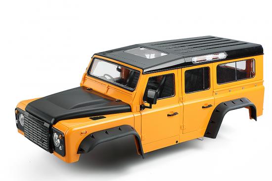 Fastrax 1:10 Ranger XL Land Rover Style Hard Body + Interior Set - 313mm WB - Orange