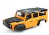 Fastrax 1:10 Ranger XL Land Rover Style Hard Body + Interior Set - 313mm WB - Orange