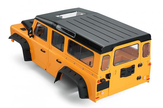 Fastrax 1:10 Ranger XL Land Rover Style Hard Body + Interior Set - 313mm WB - Orange