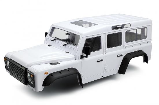 Fastrax 1:10 Ranger XL Land Rover Style Hard Body + Interior Set - 313mm WB - White