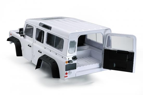 Fastrax 1:10 Ranger XL Land Rover Style Hard Body + Interior Set - 313mm WB - White