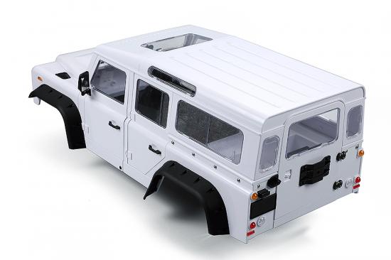 Fastrax 1:10 Ranger XL Land Rover Style Hard Body + Interior Set - 313mm WB - White