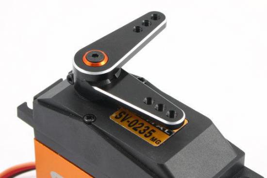 Fastrax Jumbo Black Alloy 3 in 1 Servo Horn - 15T Large Scale (Savox/Multiplex/Hitec)