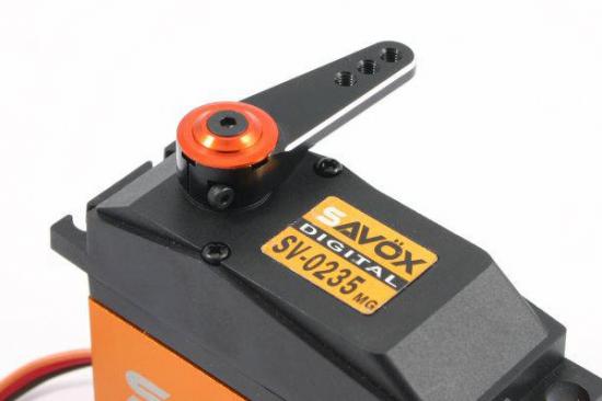 Fastrax Jumbo Black Alloy 3 in 1 Servo Horn - 15T Large Scale (Savox/Multiplex/Hitec)