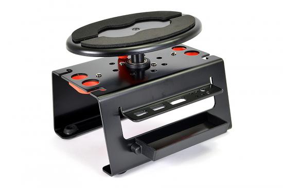 Fastrax Deluxe Aluminium Locking Rotating Maintenance Stand - Black