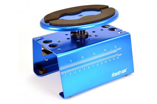 Fastrax Deluxe Aluminium Locking Rotating Maintenance Stand - Blue
