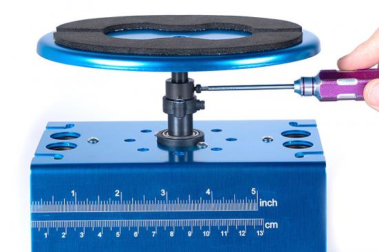 Fastrax Deluxe Aluminium Locking Rotating Maintenance Stand - Blue
