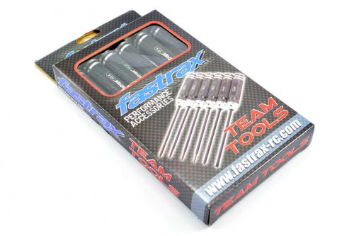 Fastrax Team Tools - Metric Set - 1.5, 2.0, 2.5, 3.0mm + Phillips & Slotted Screwdrivers