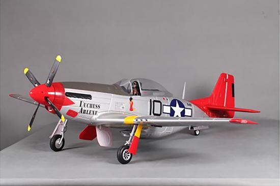 FMS P-51D Mustang V8 1450mm Red Tail - ARTF With Reflex Gyro