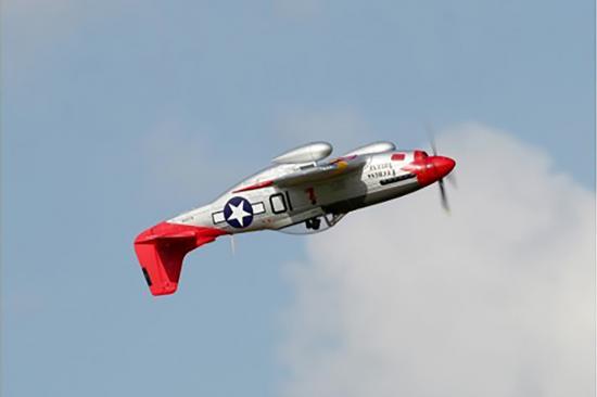 FMS P-51D Mustang V8 1450mm Red Tail - ARTF With Reflex Gyro