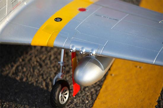 FMS P-51D Mustang V8 1450mm Red Tail - ARTF With Reflex Gyro