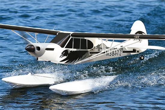 FMS 1700mm PA-18 Super Cub With Floats + Reflex System - ARTF