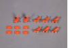 FMS 90mm Super Scorpion Control Horns Orange