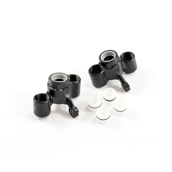 Fastrax Aluminium Front Steering Knuckles - Arrma Kraton / Outkast (1 Pair) - Black