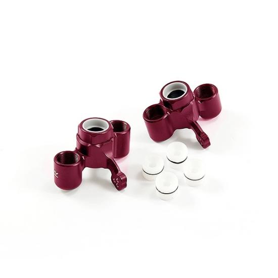 Fastrax Aluminium Front Steering Knuckles - Arrma Kraton / Outkast (1 Pair) - Red