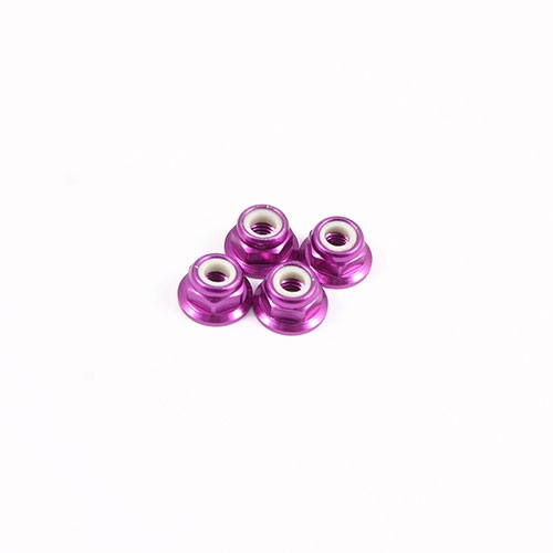 Fastrax M4 Purple Flanged Locknuts ** CLEARANCE **